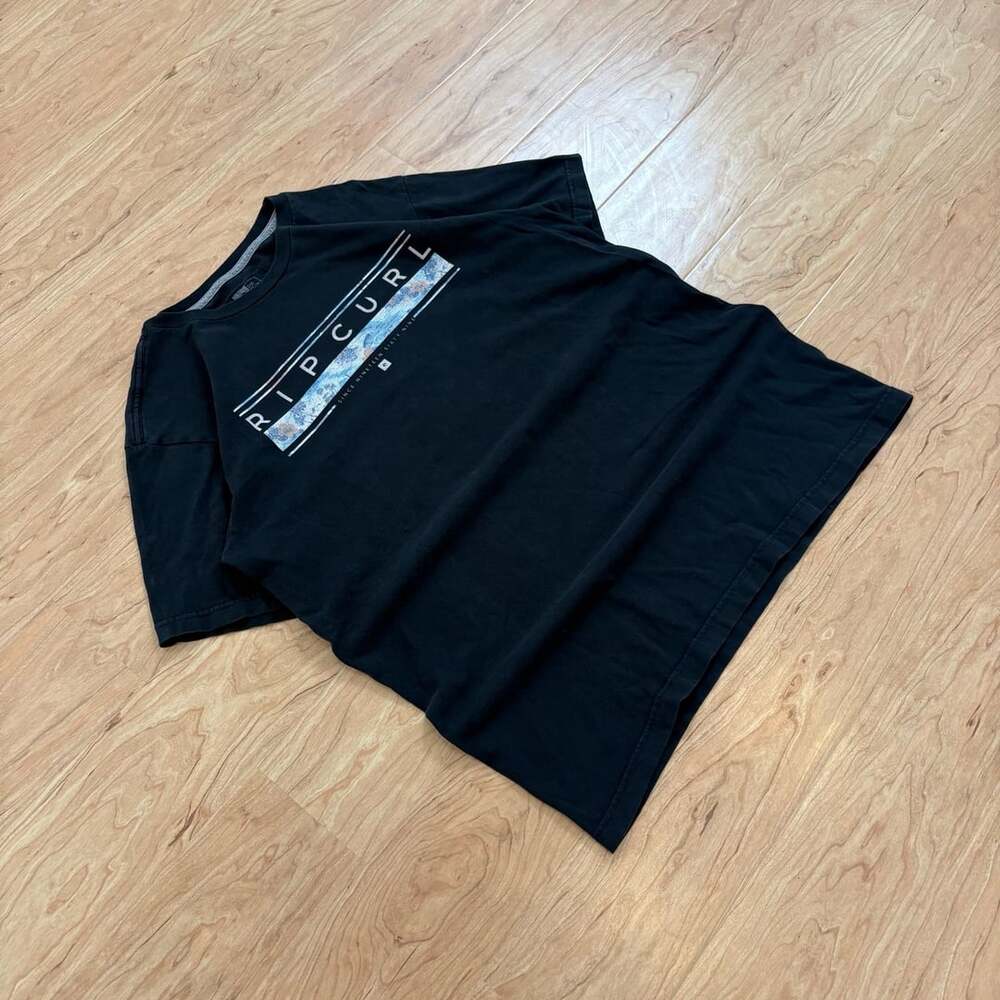 Rip Curl Men's Black Graphic Short Sleeve T-Shirt Size L